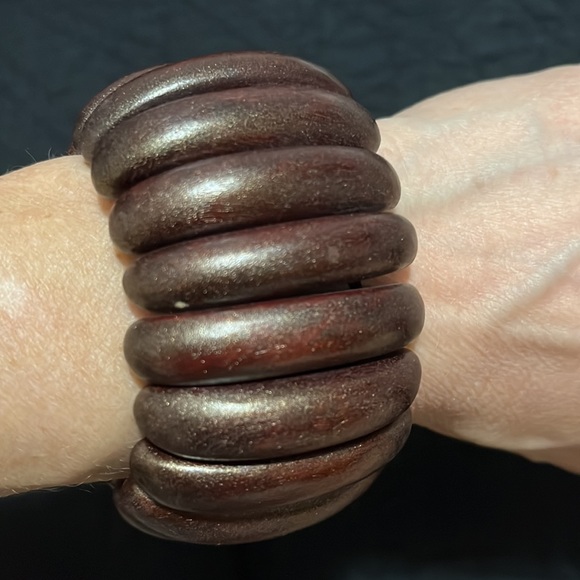Vintage wooden bracelet - Picture 2 of 5